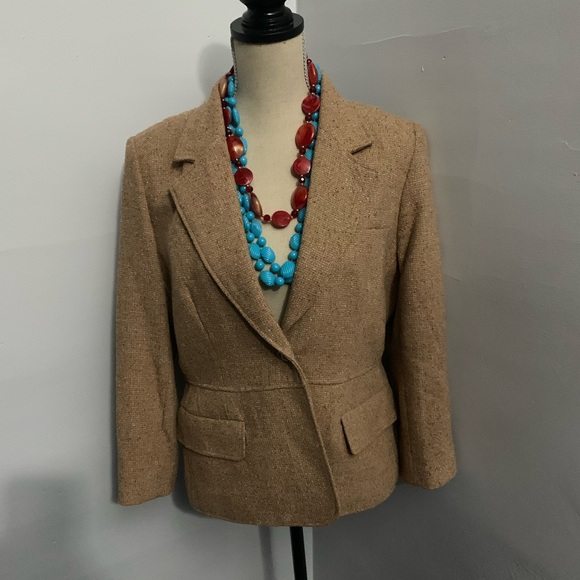 Daisy Fuentes Tan Blazer - Picture 1 of 6